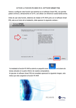 ACTIVAR LA FUNCION PC-NVR EN EL SOFTWARE SMART PSS