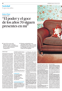 &ldquo;El poder y el goce de los a&ntilde;os 70 siguen presentes