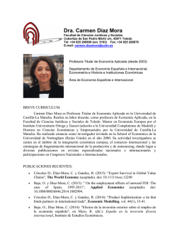 Dra. Carmen D&iacute;az Mora - Universidad de Castilla