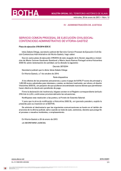 Pieza de ejecuci&oacute;n 379/2014-SOC-E