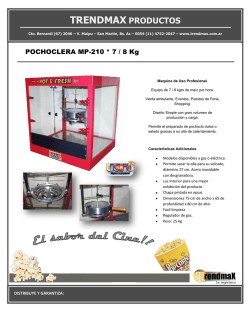 TRENDMAX PRODUCTOS - Maquinas Pochocleras