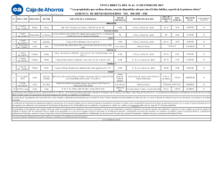 Listado de propiedades repose&iacute;das para la venta