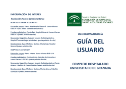 GU&Iacute;A DEL USUARIO - Hospital Universitario Virgen de las Nieves