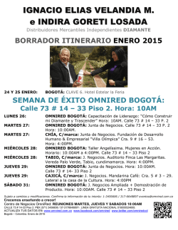 itinerario ignacio velandia en pdf