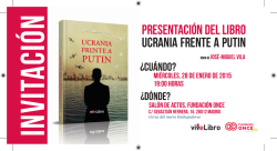 presentaci&oacute;n del libro ucrania frente a putin