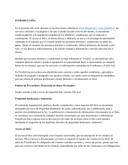 INTRODUCCI&Oacute;N: En el presente sitio web, ubicado en las