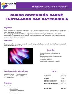 CARN&Eacute; INST. GAS IG-A