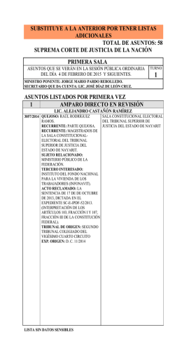 primera sala - Suprema Corte de Justicia de la Naci&oacute;n