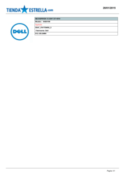 NB INSPIRON 15 5547 CI7-4510 Modelo : 94601HN Agotado