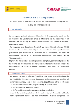 El Portal de la Transparencia - Portal de Administraci&oacute;n Electr&oacute;nica