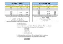 haro - bilbao - Autobuses La Uni&oacute;n y la Burundesa