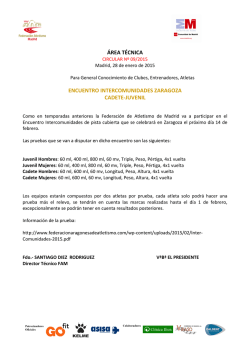 Criterios Encuentro Intercomunidades Zaragoza