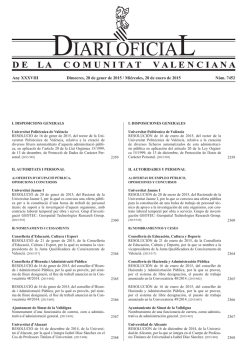 Any XXXVIII Dimecres, 28 de gener de 2015 / Mi&eacute;rcoles, 28 de
