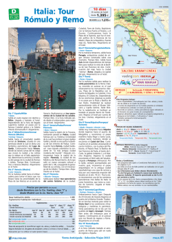 Italia (Tour R&oacute;mulo y Remo)