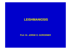 Ecoepidemiolog&iacute;a de la leishmaniasis en Argentina