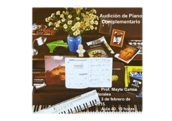 Audici&oacute;n de Piano Complementario