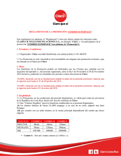 reglamento de la promoci&oacute;n &ldquo;combos superpack&rdquo;