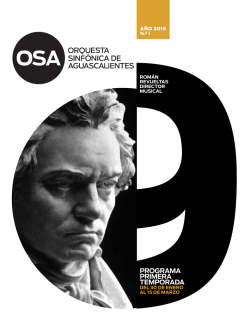 PROGRAMA PRIMERA TEMPORADA - Gobierno de Aguascalientes