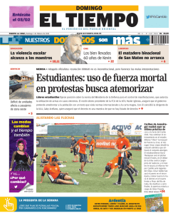 Estudiantes: uso de fuerza mortal en protestas busca