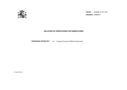 RELACI&Oacute;N DE OPERACIONES POR BENEFICIARIO