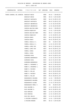 Oferta de cursos CPC - Facultad de Derecho