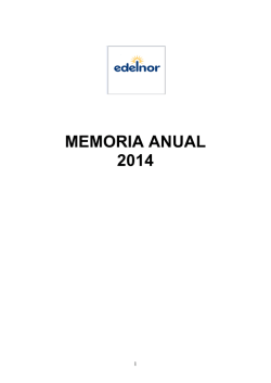 MEMORIA ANUAL 2014