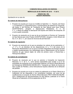 COMISION REGULADORA DE ENERGIA