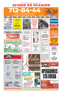 AVISOS DE OCASI&Oacute;N