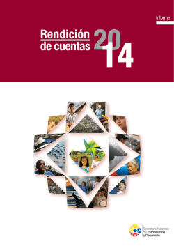 Informe - Secretar&iacute;a Nacional de Planificaci&oacute;n y Desarrollo
