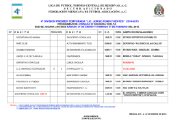 PROGRAMACION 4a DIVISION