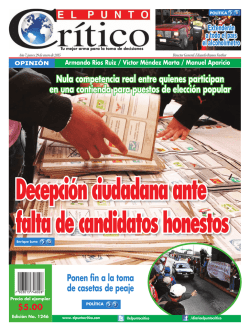 Nula competencia real entre quienes participan en