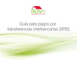 Gu&iacute;a para pagos por transferencias interbancarias (SPEI)