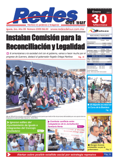 Instalan Comisi&oacute;n para la Reconciliaci&oacute;n y Legalidad