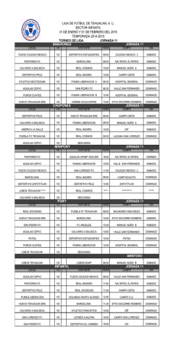 LIGA 11.xlsx - liga de futbol de tehuacan ac