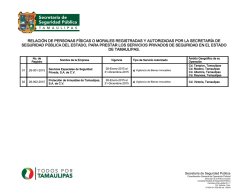 relaci&oacute;n de personas f&iacute;sicas o morales registradas y autorizadas por