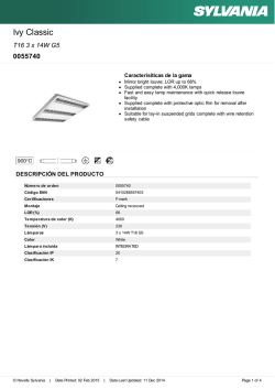 Hoja de datos - Havells Sylvania