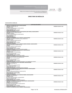 DIRECTORIO DE M&Oacute;DULOS