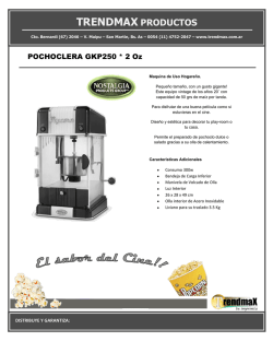 TRENDMAX PRODUCTOS - Maquinas Pochocleras