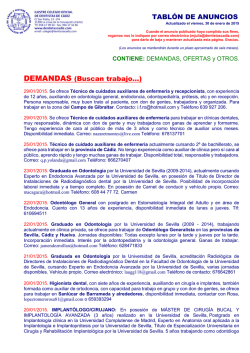 Acceso a Tabl&oacute;n de Anuncios - Colegio Oficial Dentistas Cadiz