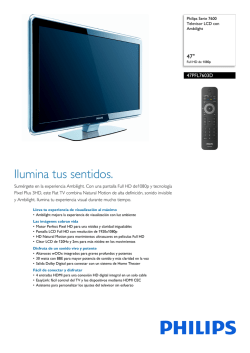 47PFL7603D/27 Philips Televisor LCD con Ambilight