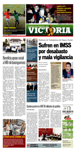 Sufren en IMSS por desabasto y mala vigilancia