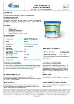 FICHA DE PRODUCTO PLACOTHERM PRIMER