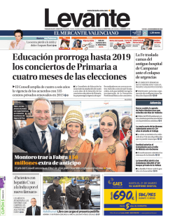 Educaci&oacute;n prorroga hasta 2019 los conciertos de - Levante-EMV