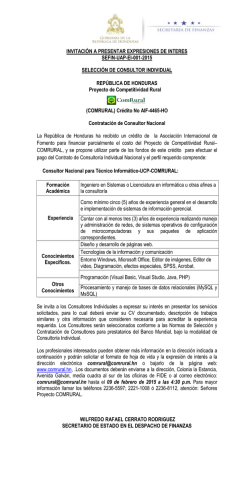 Aviso Publico - Secretaria de Finanzas