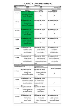 I TORNEO IV CIRTCUITO TENIS-PG - Club de Tenis Playas de Getxo