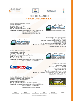 Directorio aliados IVESUR 2014