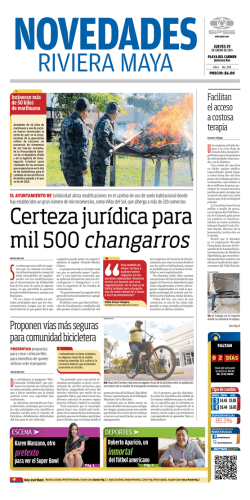Certeza jur&iacute;dica para mil 500 changarros
