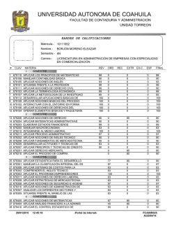 UNIVERSIDAD AUTONOMA DE COAHUILA