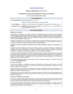 FOLLETO EXPLICATIVO Siefore Coppel B&aacute;sica 2