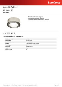 Hoja de datos - Havells Sylvania